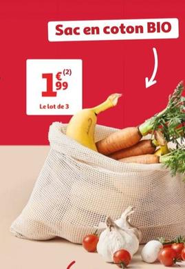 Sac En Coton Bio offre à 1,99€ sur Auchan Hypermarché