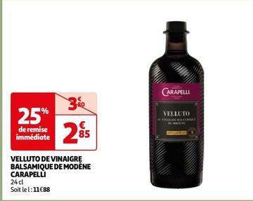 Carapelli - Veluto De Vinaigre Balsamique De Modene  offre à 2,85€ sur Auchan Hypermarché