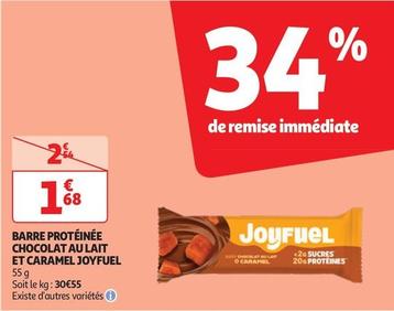 Joyfuel Barre Protéinée Chocolat Au Lait Et Caramel offre à 1,68€ sur Auchan Hypermarché
