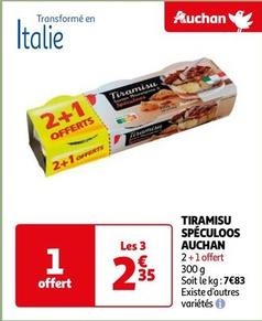Auchan - Tiramisu Spéculoos offre à 2,35€ sur Auchan Hypermarché