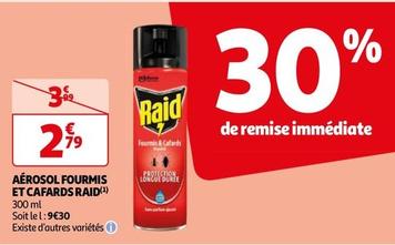 Raid - Aérosol Fourmis Et Cafards offre à 2,79€ sur Auchan Hypermarché