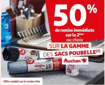 Auchan - Sur La Gamme Des Sacs Poubelle offre sur Auchan Hypermarché