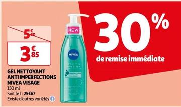 Nivea - Gel Nettoyant Anti Imperfections Visage offre à 3,85€ sur Auchan Hypermarché