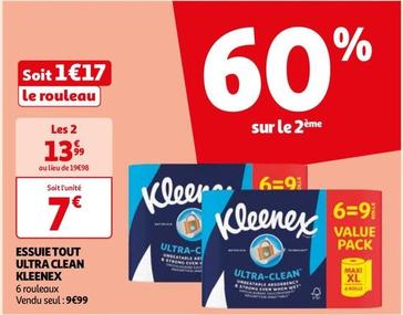 Kleenex - Essuie Tout Ultra Clean offre à 7€ sur Auchan Hypermarché