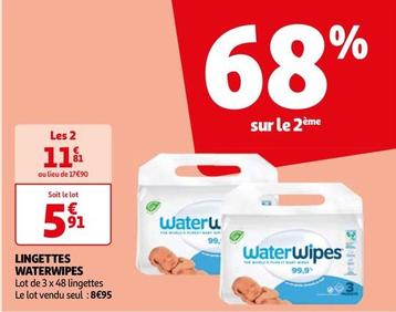 Waterwipes - Lingettes offre à 5,91€ sur Auchan Hypermarché