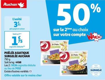 Auchan - Poêlée Asiatique Surgelée offre à 3,51€ sur Auchan Hypermarché