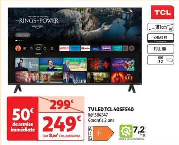 Tcl - Tv Led 40SF540 offre à 249€ sur Auchan Hypermarché