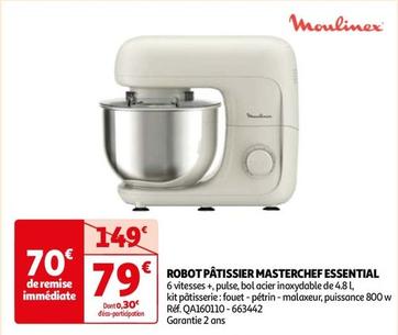 Moulinex - Robot Pâtissier Masterchef Essential offre à 79€ sur Auchan Hypermarché