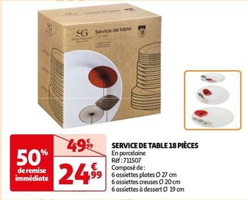 Service De Table offre à 24,99€ sur Auchan Hypermarché
