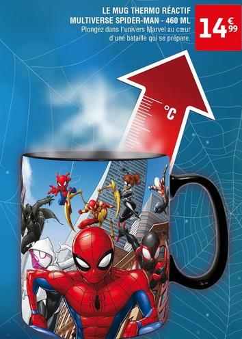 Le Mug Thermo Réactif Multiverse Spider-man 460 Ml offre à 14,99€ sur Auchan Hypermarché