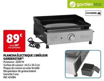 Gardenstar - Plancha Electrique 1 Bruleur  offre à 89€ sur Auchan Hypermarché