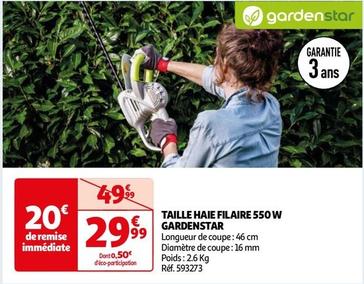Gardenstar - Taille-Haie Filaire 550 W offre à 29,99€ sur Auchan Hypermarché