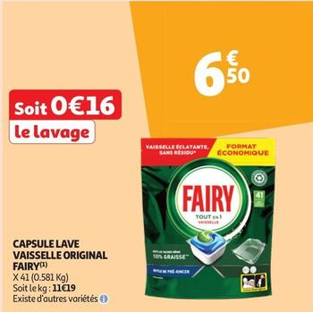  Fairy - Capsule Lave Vaisselle Original offre à 6,5€ sur Auchan Hypermarché