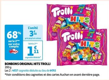 Trolli - Bonbons Original Hits offre à 3,46€ sur Auchan Hypermarché