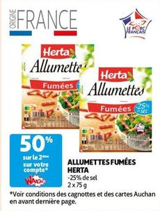 Herta - Allumettes Fumees offre sur Auchan Hypermarché