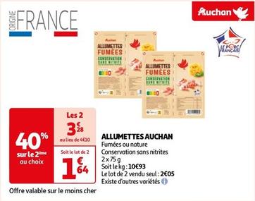 Auchan - Allumettes offre à 1,64€ sur Auchan Hypermarché