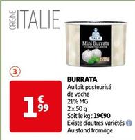 Burrata offre à 1,99€ sur Auchan Hypermarché