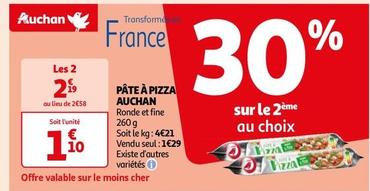 Auchan - Pate A Pizza  offre à 1,29€ sur Auchan Hypermarché