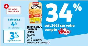 Herta - Tendre Croc Original  offre à 3,15€ sur Auchan Hypermarché