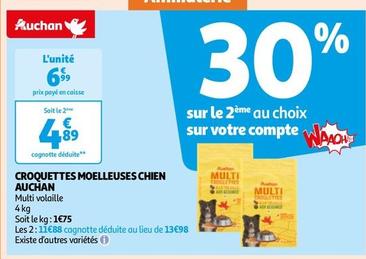 Auchan - Croquettes Moelleuses Chien offre à 6,99€ sur Auchan Hypermarché