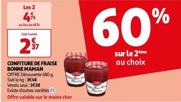 Bonne Maman - Confiture De Fraise offre à 2,37€ sur Auchan Hypermarché