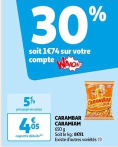 Carambar - Caramiam  offre à 4,05€ sur Auchan Hypermarché