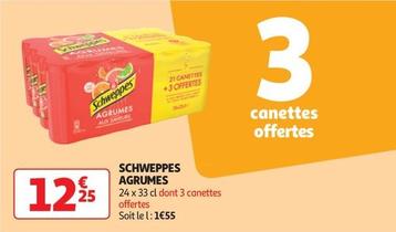 Schweppes - Agrumes offre à 12,25€ sur Auchan Hypermarché