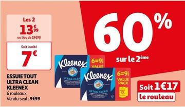 Kleenex - Essuie Tout Ultra Clean offre à 9,99€ sur Auchan Hypermarché