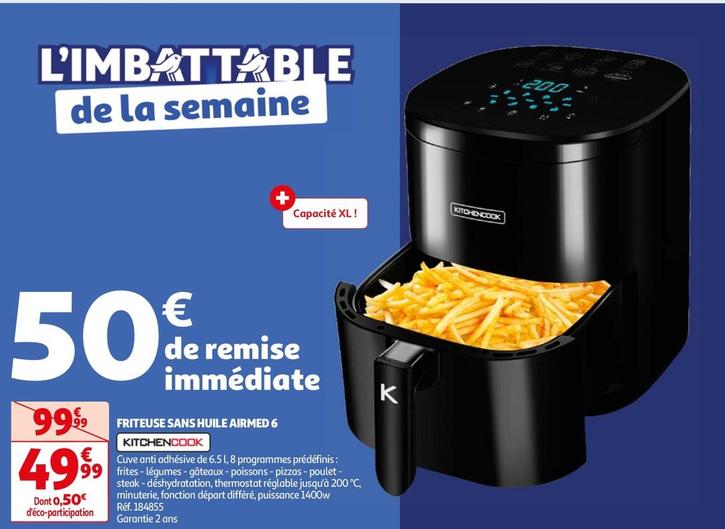 Kitchencook - Friteuse Sans Huile Airmed 6 offre à 49,99€ sur Auchan Hypermarché