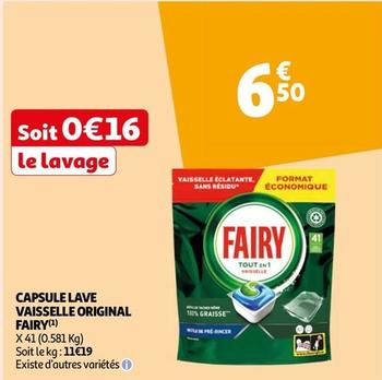 Fairy - Capsule Lave Vaisselle Original offre à 6,5€ sur Auchan Hypermarché