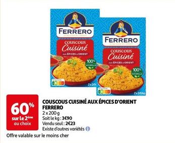 Ferrero Couscous Cuisiné Aux Epices D'orient offre sur Auchan Supermarché