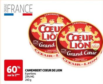 Camembert - Coeur De Lion offre sur Auchan Supermarché