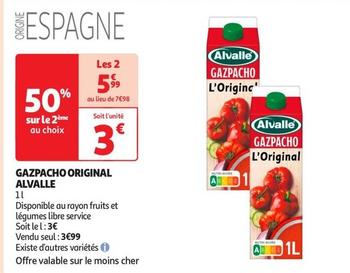 Alvalle - Gazpacho Original offre à 3€ sur Auchan Supermarché