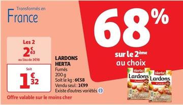 Herta - Lardons offre à 1,32€ sur Auchan Supermarché