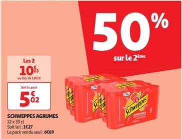 Schweppes - Agrumes offre à 5,02€ sur Auchan Supermarché