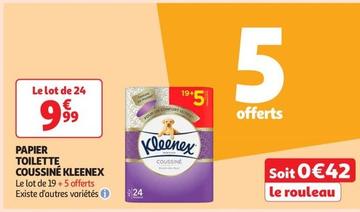 Kleenex - Papier Toilette Coussiné offre à 9,99€ sur Auchan Supermarché