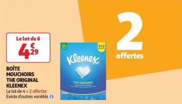 Kleenex - Boîte Mouchoirs The Original offre à 4,29€ sur Auchan Supermarché