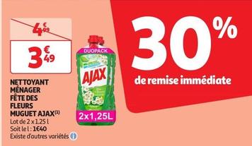 Ajax - Nettoyant Ménager Fête Des Fleurs Muguet offre à 3,49€ sur Auchan Supermarché