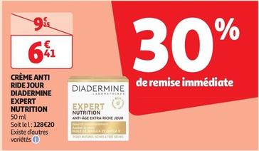 Diadermine - Crème Anti Ride Jour Expert Nutrition offre à 6,41€ sur Auchan Supermarché
