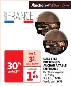 Auchan À Table En France - Galettes Bretonnes  offre à 3,31€ sur Auchan Supermarché