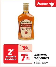 Via Manzoni - Amaretto offre à 7,21€ sur Auchan Supermarché