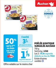 Auchan - Poêlée Asiatique Surgelée  offre à 3,51€ sur Auchan Supermarché
