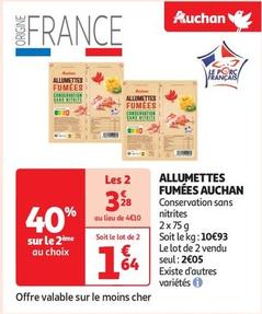 Auchan - Allumettes Fumées  offre à 2,05€ sur Auchan Supermarché