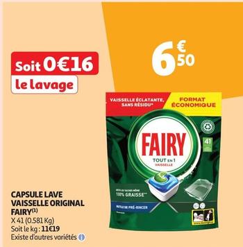 Fairy - Capsule Lave Vaisselle Original offre à 6,5€ sur Auchan Supermarché