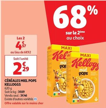 Kellogg's - Céréales Miel Pops offre à 4,57€ sur Auchan Supermarché