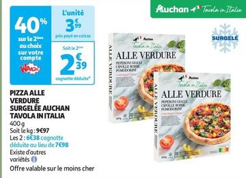 Auchan - Pizza Alle Verdure Surgelée Tavola In Italia offre à 3,99€ sur Auchan Supermarché