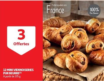 12 Mini Viennoiseries Pur Beurre offre sur Auchan Supermarché