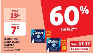 Kleenex - Essuie Tout Ultra Clean offre à 7€ sur Auchan Supermarché