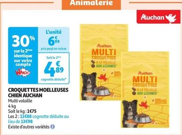 Auchan Croquettes Moelleuses Chien offre à 4,89€ sur Auchan Supermarché