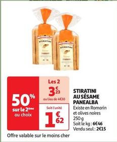 Stiratini Au Sésame Panealba offre à 1,62€ sur Auchan Supermarché